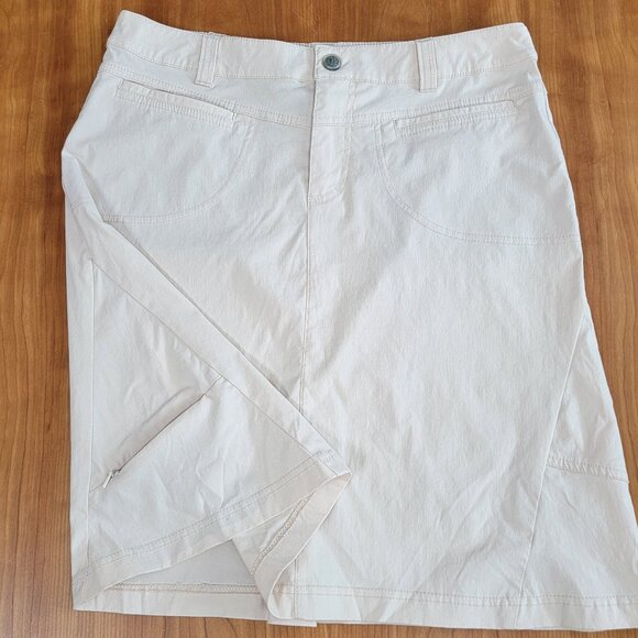Athleta Beige Nylon Spandex Athletic Skirt with Pockets - 8 - Picture 7 of 16